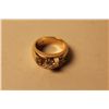 Image 1 : LADIES CUSTOM MADE 14KT YELLOW/WHITE GOLD DIAMOND ENGAGEMENT OR DRESS RING.