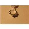 Image 3 : LADIES 14KT WHITE GOLD NATURAL TANZANITE & DIAMOND DRESS RING.  CLAW SET WITH 3 ROUND BRILLIANT