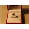 Image 1 : LADIES 14 K WHITE GOLD GOLDEN YELLOW COLOUR  ENHANCED DIAMOND SET ENGAGEMENT/DRESS RING SET WITH