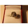 Image 3 : LADIES 10KT WHITE GOLD DIAMOND SET DRESS RING/ENGAGEMENT RING SET WITH  26 SINGLE CUT DIAMONDS