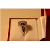 Image 4 : LADIES 10KT WHITE GOLD DIAMOND SET DRESS RING/ENGAGEMENT RING SET WITH  26 SINGLE CUT DIAMONDS