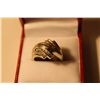 Image 1 : LADIES 10KT WHITE GOLD DIAMOND SET DRESS RING CHANNEL- BEAD SET WITH 24 SINGLE CUT DIAMONDS APPROX.