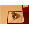 Image 2 : LADIES 10KT WHITE GOLD DIAMOND SET DRESS RING CHANNEL- BEAD SET WITH 24 SINGLE CUT DIAMONDS APPROX.