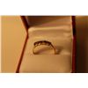 Image 1 : LADIES 14KT. YELLOW GOLD NATURAL BLUE SAPPHIRE DRESS RING SET WITH 5 ROUND MIXED CUT