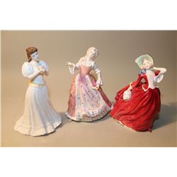 LOT OF 3 ROYAL DOULTON'S- HN3381 MARIA, HN3694 CAROLINE AND HN1934 AUTMN BREEZES