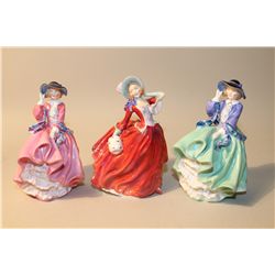 LOT OF 3 ROYAL DOULTON'S- HN1849 TOP O' THE HILL, HN1934 AUTUMN BREEZES AND HN1833 TOP O' THE HILL