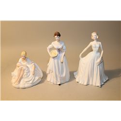 LOT OF 3 ROYAL DOULTON'S- HN2373 JOANNE, NO NAME COLOURWAY AND NO NAME WITH PLAQUE