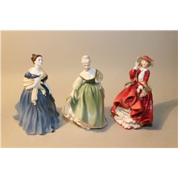 LOT OF 3 ROYAL DOULTON'S- HN1304 ADRIENNE, HN2193 FAIR LADY AND HN1834 TOP O' THE HILL