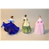 Image 2 : LOT OF 3 ROYAL DOULTON'S- HN2368 FLEUR, HN2791 ELAINE AND HN2209 A HOSTESS OF WILLIAMSBURG