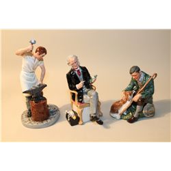 LOT OF 3 ROYAL DOULTON'S- HN2858 THE DOCTOR, HN2325 THE MASTER AND HN4488 BLACKSMITH