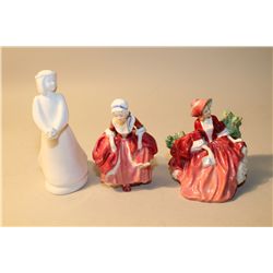 LOT OF 3 ROYAL DOULTON'S- HN1908 LYDIA, HN2037 GOODY TWO SHOES AND HN4373 BRIDESMAID