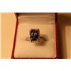 Image 1 : ONE LADIES 14KT WHITE GOLD NATURAL TANZANITE AND DIAMOND SET DRESS RING SET WITH 46 ROUND