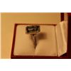 Image 2 : ONE LADIES 14KT WHITE GOLD NATURAL TANZANITE AND DIAMOND SET DRESS RING SET WITH 46 ROUND