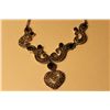 Image 2 : ONE STERLING SILVER ORNATE STYLE CHOKER LENGTH NECKLACE BEAD SET WITH 267 ROUND MIXED