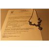 Image 4 : ONE STERLING SILVER ORNATE STYLE CHOKER LENGTH NECKLACE BEAD SET WITH 267 ROUND MIXED