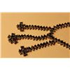 Image 2 : ONE STERLING SILVER NATURAL BLUE SAPPHIRE CHOKER LENGTH NECKLACE CLAW SET WITH 122