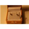 Image 1 : PAIR OF 14KT WHITE GOLD DIAMOND SOLITAIRE DESIGN EAR STUDS EACH SET WITH 1 ROUND BRILLIANT CUT
