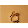 Image 3 : LADIES 10KT. YELLOW GOLD NATURAL JELLY OPAL DRESS RING.  FOUR CLAW SET WITH