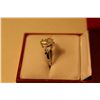 Image 2 : LADIES 14KT WHITE GOLD DIAMOND SET ENGAGEMENT/DRESS RING SET WITH 1 MARQUISE SHAPED BRILLIANT CUT