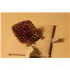 Image 3 : ONE STERLING SILVER MARQUISE SHAPED CLUSTER DESIGN PENDANT/BROOCH SET WITH A TOTAL OF