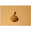 Image 1 : 14 KT YELLOW GOLD NATURAL WHITE CRYSTAL OPAL PENDANT SET WITH 1 PEAR SHAPED DOUBLE CABOCHON CUT