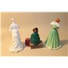 Image 2 : LOT OF 3 ROYAL DOULTON HN2017 SILKS AND RIBBONS, HN3096 MERRY CHRISTMAS AND HN3858 LUCY
