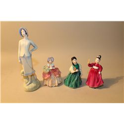 LOT OF 4 ROYAL DOULTON HN2475 VANITY, HN2422 FRANCINE, HN1809 CISSIE, HN3791SOPHIE