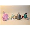 Image 2 : LOT OF 4 ROYAL DOULTON HN2017 SILKS AND RIBBONS, HN2444 BON APPETIT, HN2356 ASCOT AND HN4236