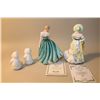Image 2 : LOT OF 4 ROYAL DOULTON HN3978 SARAH, HN3711 JANE, HN4427 BABY FIRST CHRISTMAS (X2)