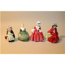 LOT OF 4 ROYAL DOULTON HN1955 LAVINIA, HN2106 LINDA, SAIREY GAMP AND HN2340 BELLE