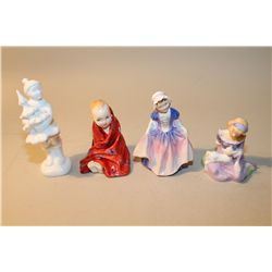 LOT OF 4 ROYAL DOULTON HN1793 THIS LITTLE PIG, HN1678 DINKY DO, HN2048 MARY HAD A LITTLE LAMB AND