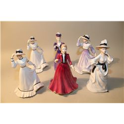 LOT OF 6 FRANCESCA CHINA FIGURINES INCL. SARAH, JULIA, JESSICA (X3) AND MORE