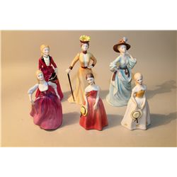 LOT OF 6 FRANCESCA CHINA FIGURINES INCL. SARAH, PHILLIPPA, EDWINA, TESSA AND VERONICA