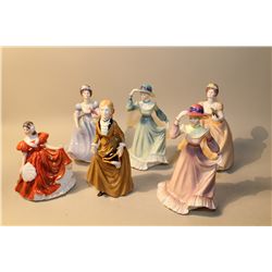 LOT OF 6 FRANCESCA CHINA FIGURINES INCL. TESSA, EUGENIE (X2), JESSICA (X2)