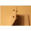 Image 2 : PAIR OF 14 KT YELLOW GOLD TEAL BLUE COLOUR ENHANCED DIAMOND SOLITAIRE DESIGN EARSTUDS SET WITH 1