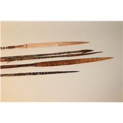 LOT OF 5 AUTHENTIC PAPAU NEW GUINEA SPEARS