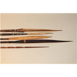 LOT OF 5 AUTHENTIC PAPAU NEW GUINEA SPEARS