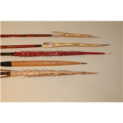 LOT OF 5 AUTHENTIC PAPAU NEW GUINEA SPEARS