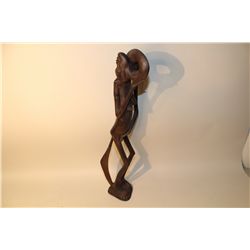 MAKONDE (TANZANIA) CARVED EBONY 26" HIGH