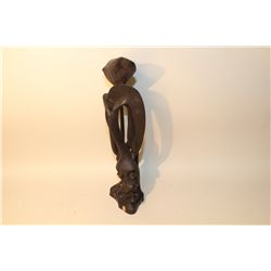 MAKONDE (TANZANIA) CARVED EBONY 21" HIGH