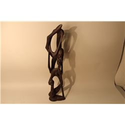 MAKONDE (TANZANIA) CARVED EBONY 26" HIGH