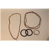 Image 1 : 2 OSTRICH SHELL BUSHMAN NECKLACES AND 3 BRACELETS