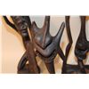 Image 3 : LOT OF 5 MAKONDE (TANZANIA) CARVED EBONY SCULPTURES