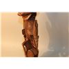 Image 2 : PAPAU NEW GUINEA PIG MAN CARVING 20" HIGH. DOUBLE-FACED FIGURE SURMOUNTED BY PIG, SYMBOL OF WEALTH