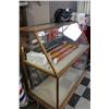 Image 2 : OAK CANADIANA DISPLAY CASE WITH GLASS SHELVES