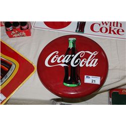 1990'S COKE BUTTON WITH BOTTLE 20" WIDE