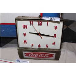 RARE 1960'S COCA-COLA FISH TALE CLOCK