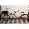 Image 2 : HEAVY DUTY BICYCLE BUILT FOR 2, WITH SCHWINN SEATS WITH WORKING BELL