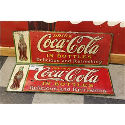 PAIR OF 1931 COKE SIGNS