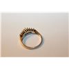 Image 2 : LADIES 14KT YELLOW GOLD AND WHITE GOLD DIAMOND SET DRESS/ANNIVERSARY RING.  CLAW SET WITH A TOTAL